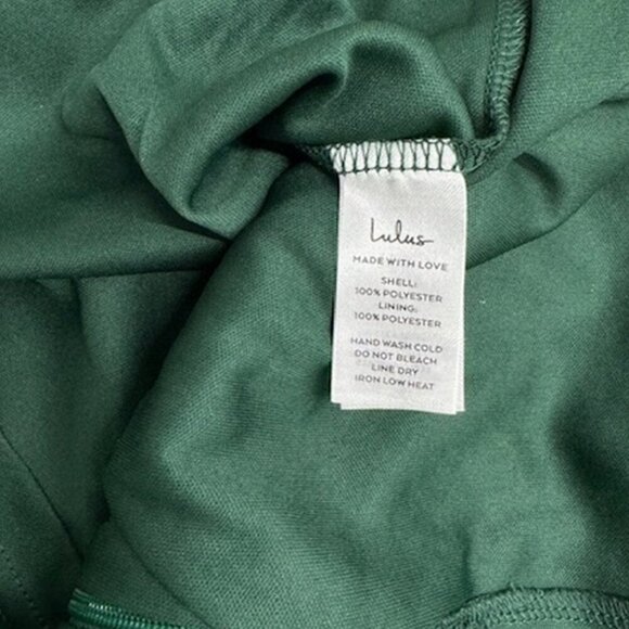 NWT Lulus Divine Energy Emerald Sequin Lace-Up A-line Mini Dress - Picture 6 of 7